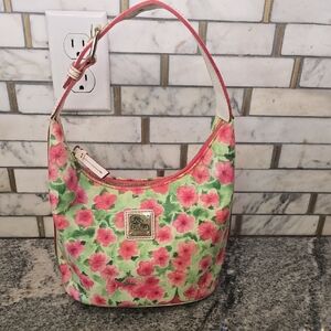 Dooney & Bourke Small Pink Floral Dome Satchel